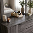 Vienna dressing table inc mirror in grey