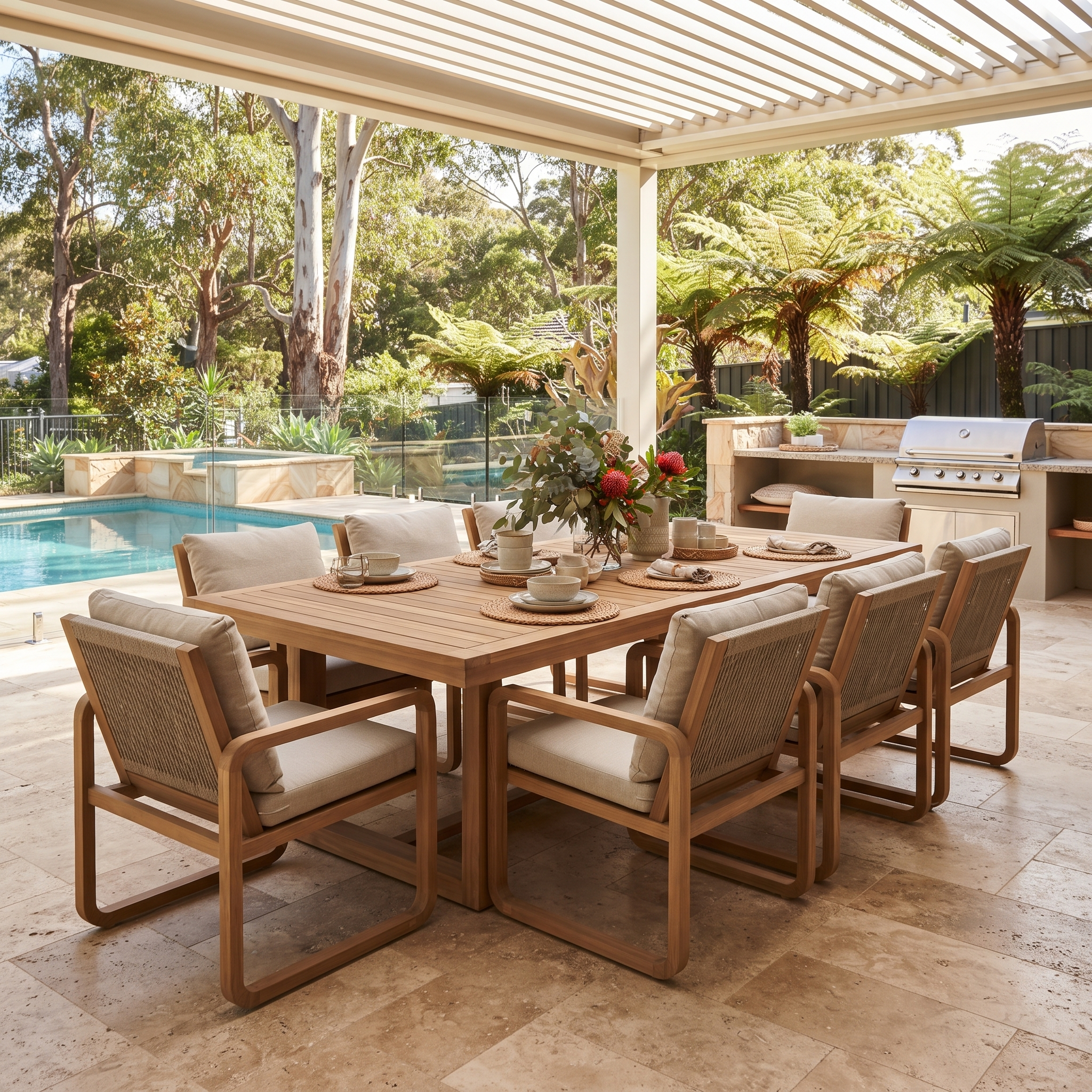 Lando 9 Piece Outdoor Package