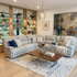 Caruso 100% Leather Modular With 3 x Electric Recliners In Beige Stone