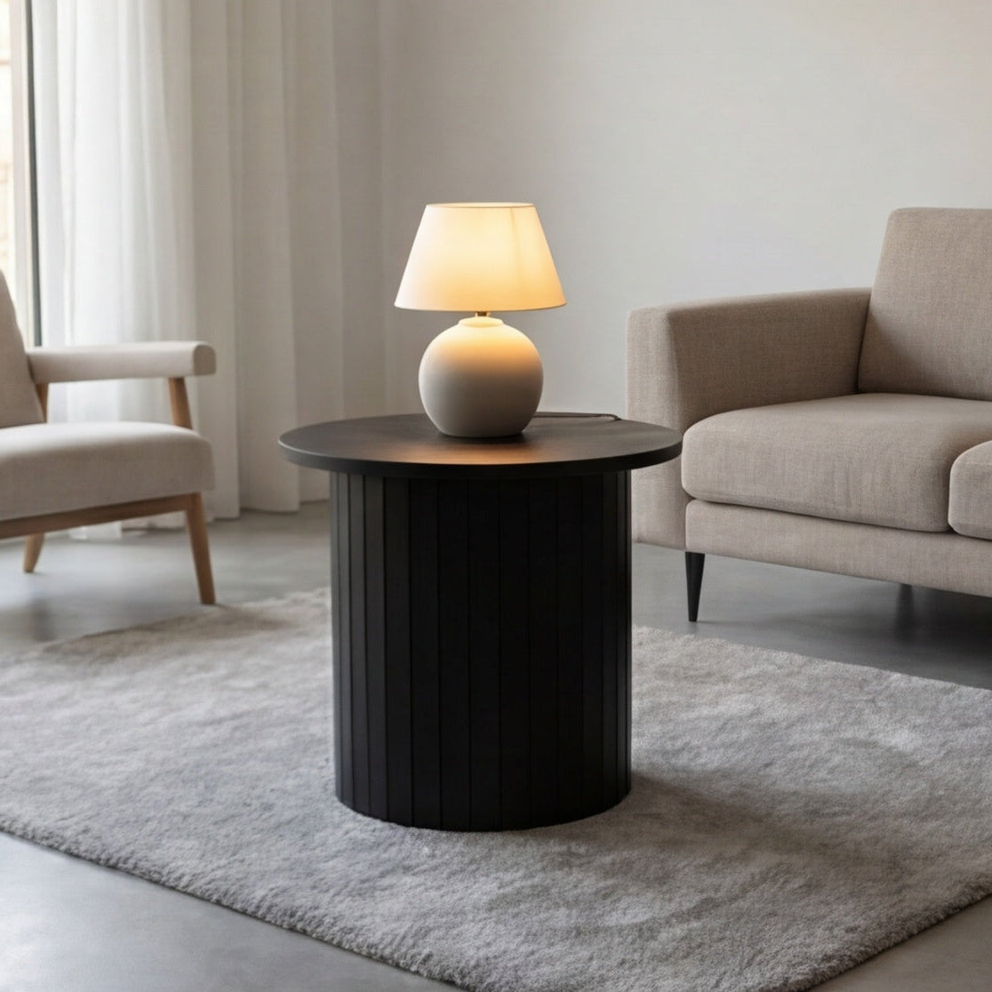 Athena Ripple Lamp Table