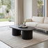 Athena Ripple Oval Coffee Table
