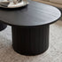 Athena Ripple Oval Coffee Table