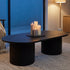 Athena Ripple Oval Coffee Table