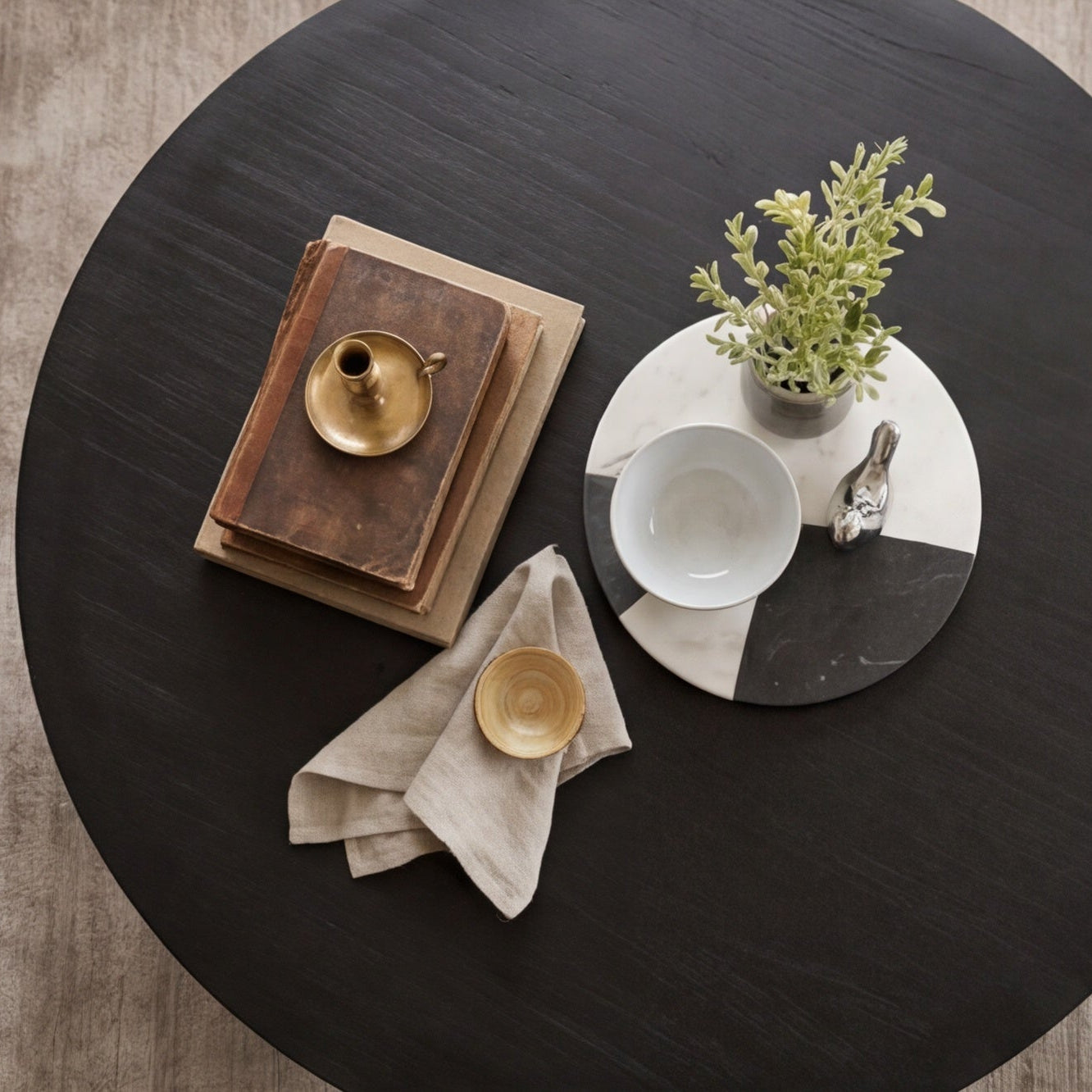 Athena Ripple Round Coffee Table