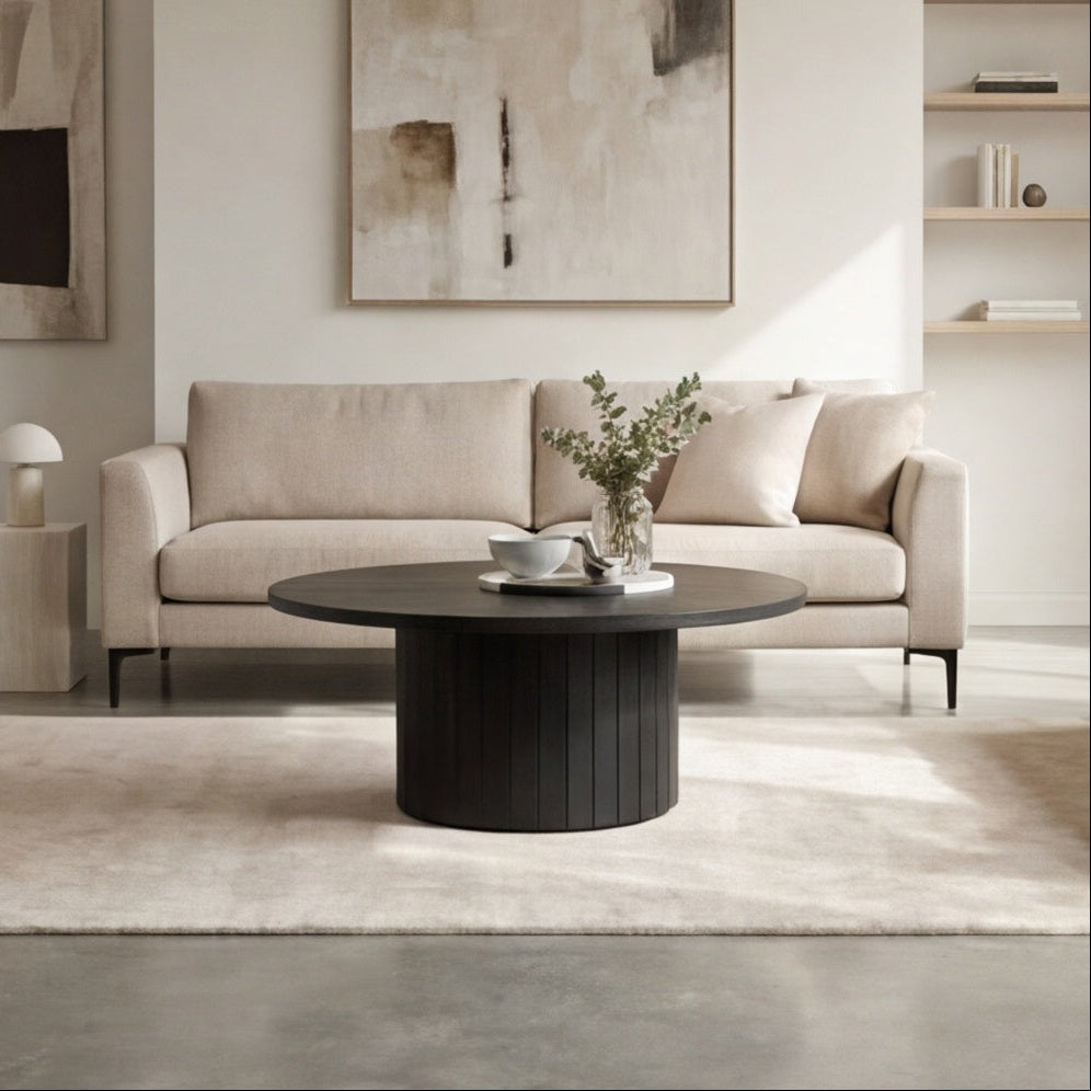 Athena Ripple Round Coffee Table