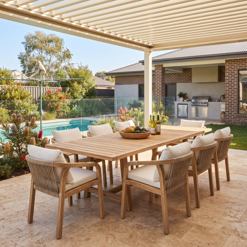 Replay 9 Piece Outdoor Dining Package