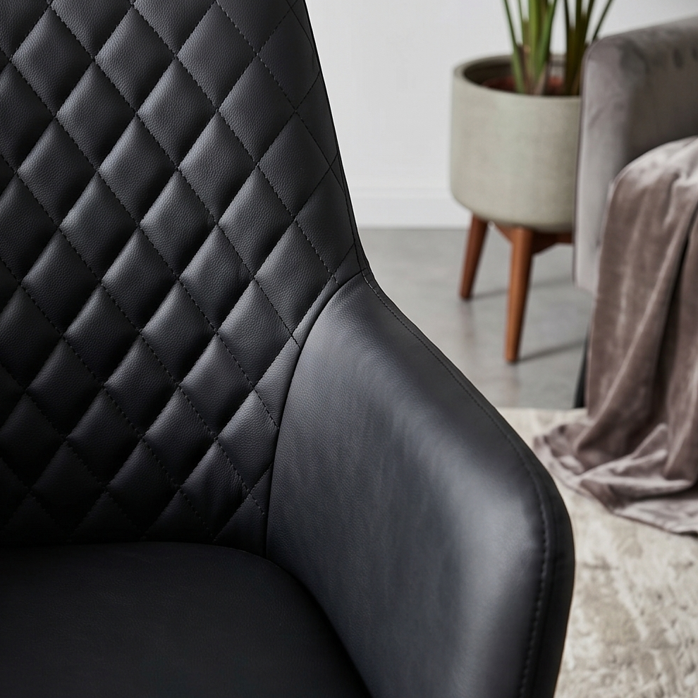 Bermuda Dining Chair In Black Easycare