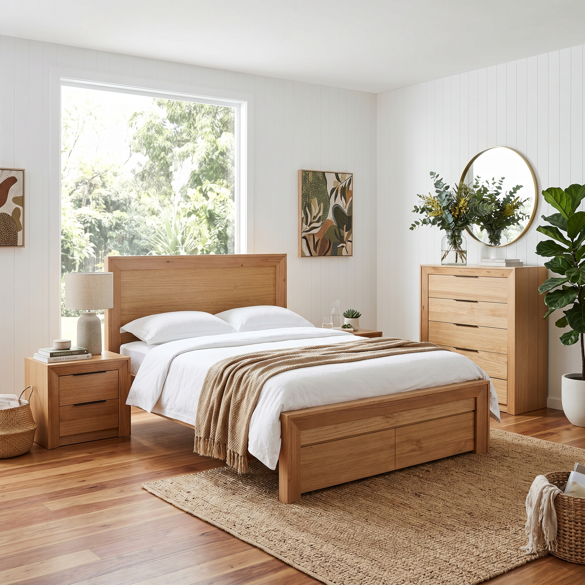 Ottawa Tasmanian Oak 4 Piece Tallboy Package