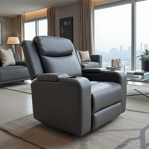 Bailey Dual Motor Recliner In Black