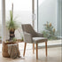 Clinton Dining Chair In Natural With Oak Leg