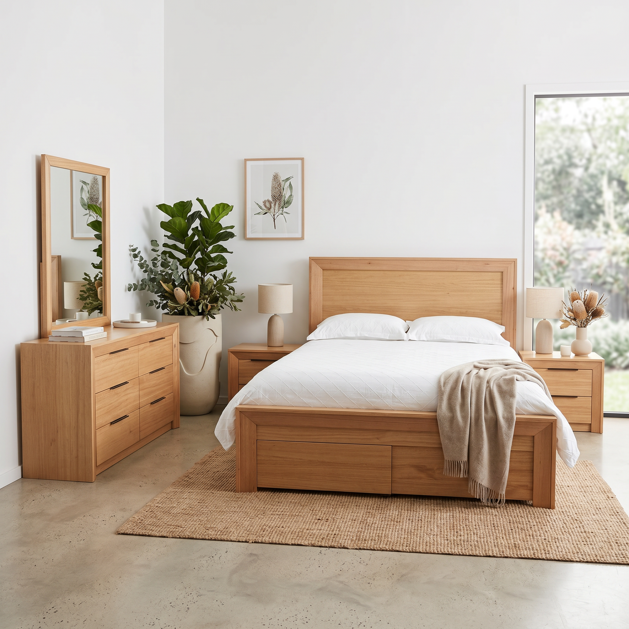 Ottawa Tasmanian Oak 4 Piece Dresser Package