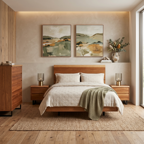 Highland 4 Piece Tallboy suite In Tasmanian Blackwood
