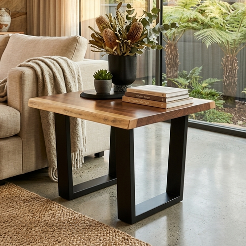 Highland Lamp Table In Blackwood Timber