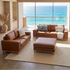 Bliss 3+2 Seater Package In Tan Leather