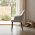 Clinton Dining Chair In Natural With Black Leg
