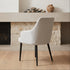 Clinton Dining Chair In Natural With Black Leg