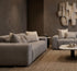 Calabria 2 Seater Dual Electric Recliners In Mid Grey