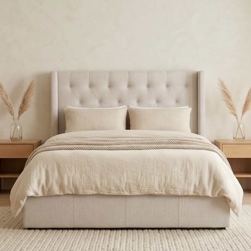 Memphis Double Bed In Natural