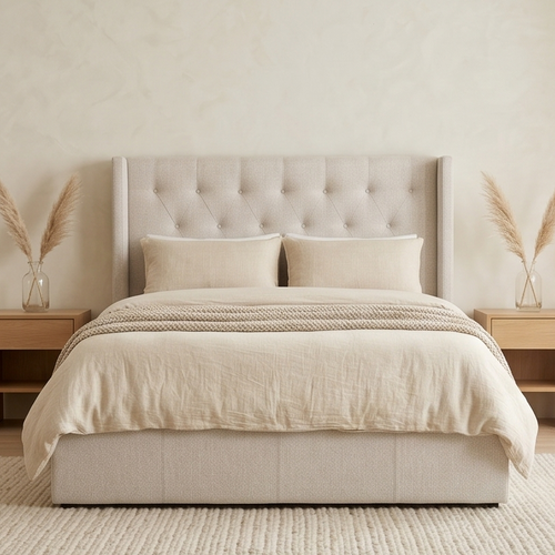 Memphis Double Bed In Natural