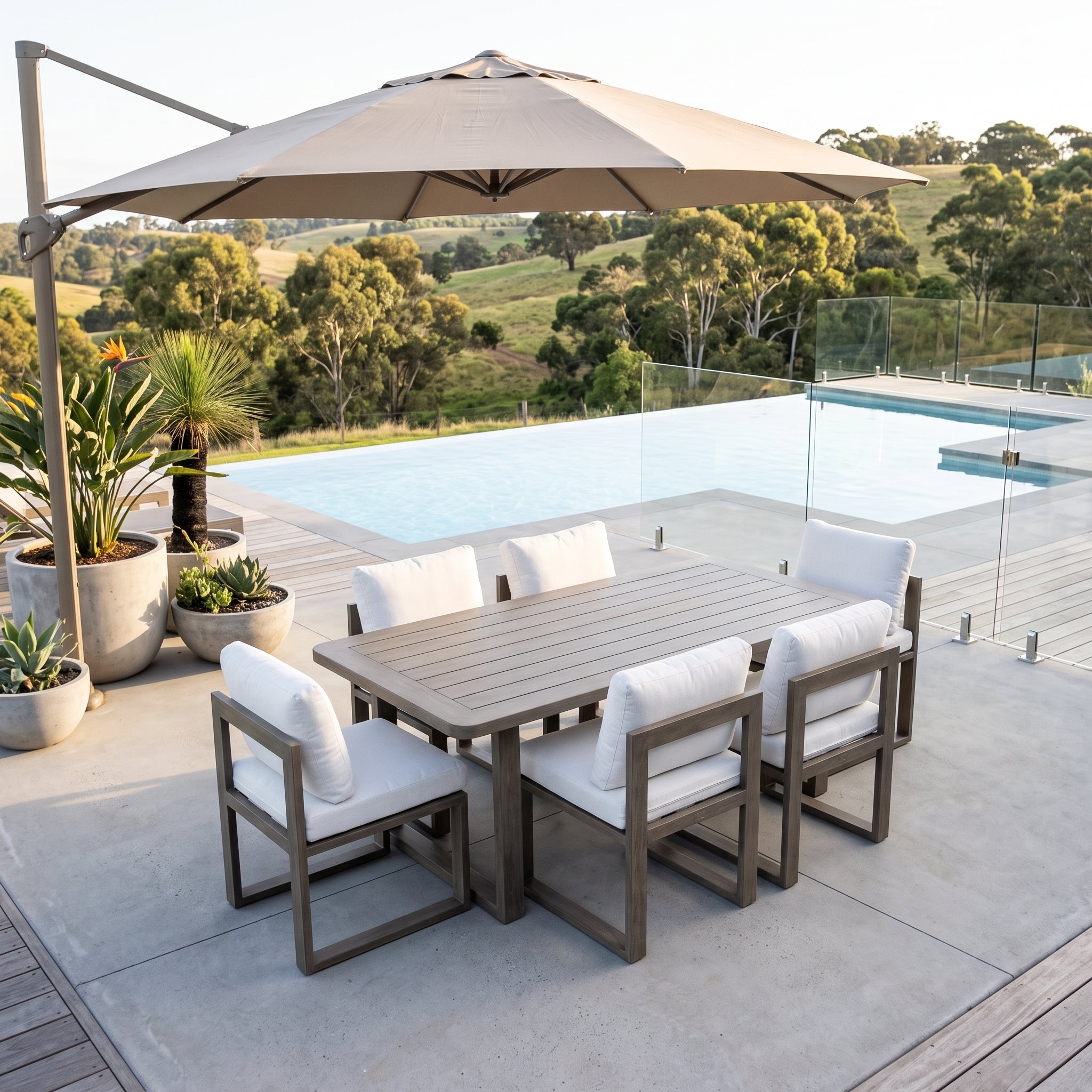 Trinidad 7 Piece Outdoor Dining Package