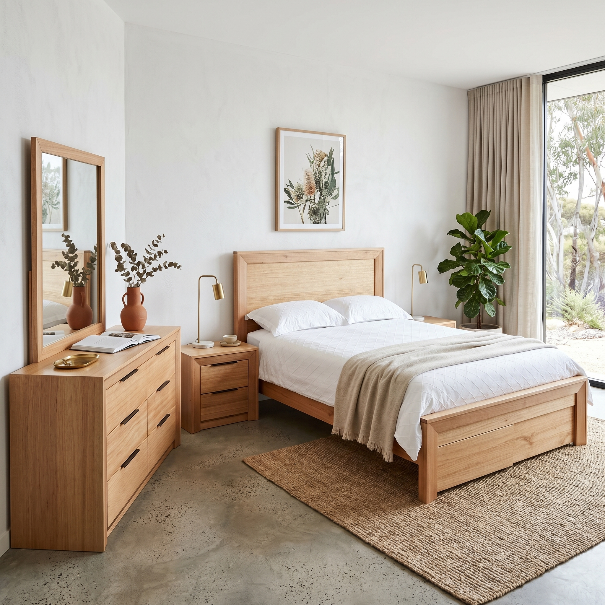 Ottawa Tasmanian Oak 4 Piece Dresser Package
