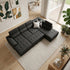 Bronte Left Hand Chaise WIth Bed in Charcoal