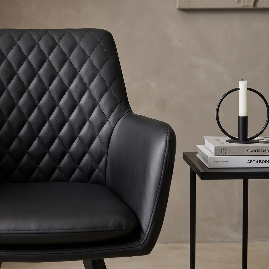 Bermuda Dining Chair In Black Easycare