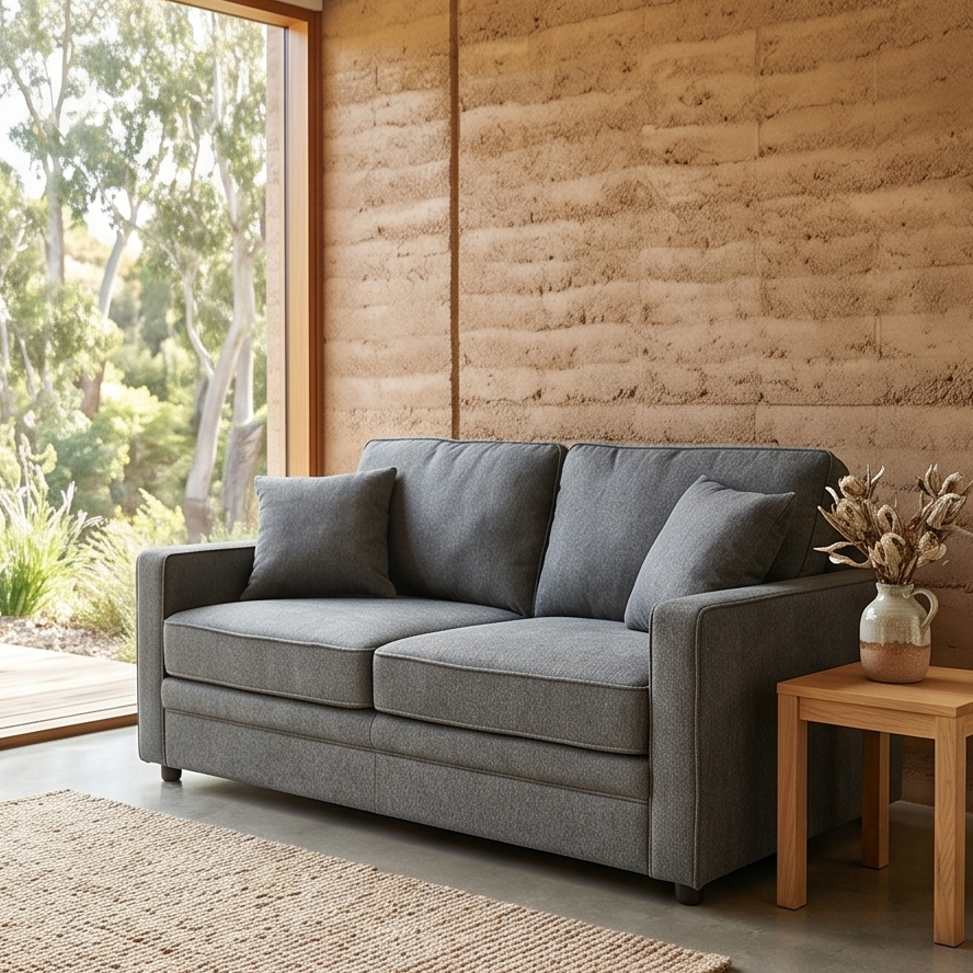 Davey Compact Sofa Bed In Coal