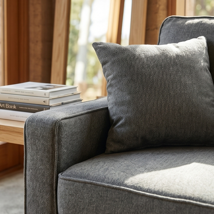 Davey Compact Sofa Bed In Coal