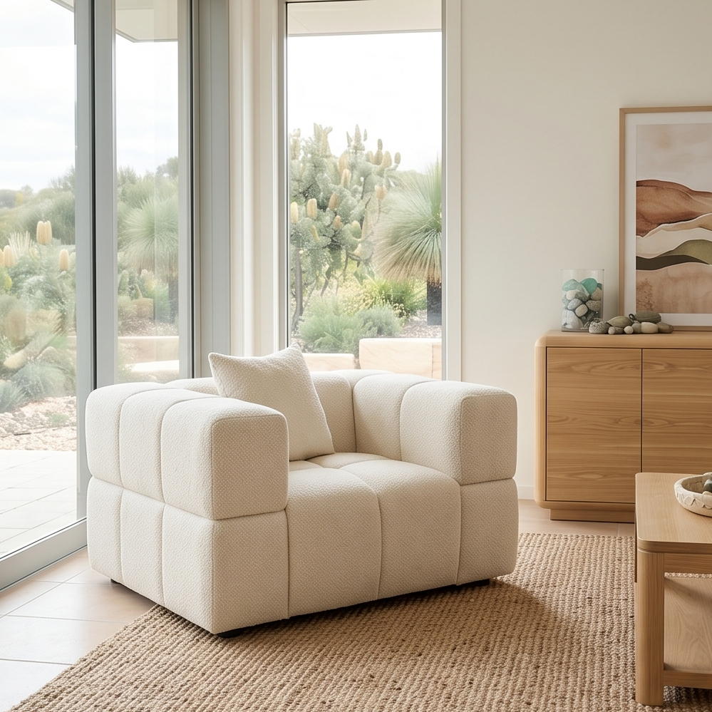 Bradshaw Arm Chair In Vanilla