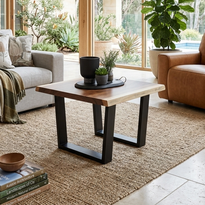 Highland Lamp Table In Blackwood Timber