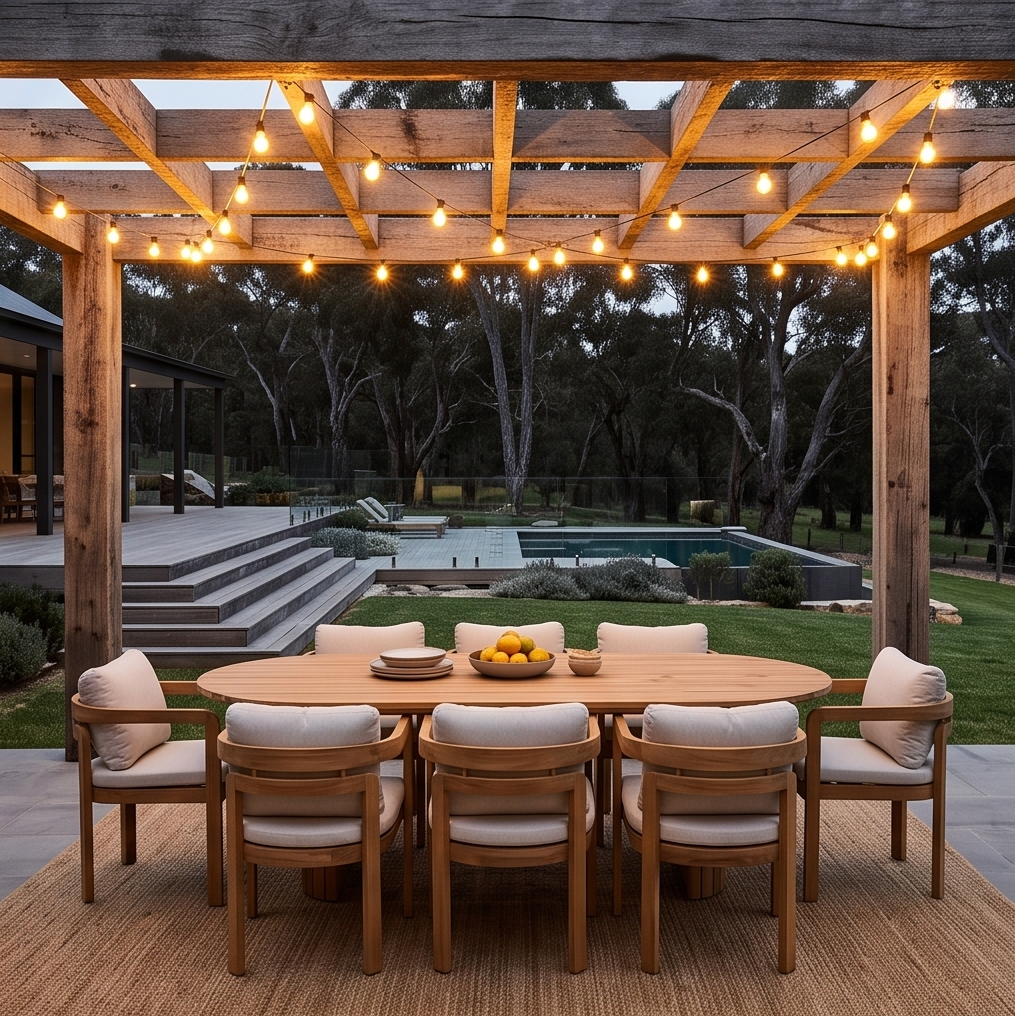 Volare 9 Piece Outdoor Dining Package