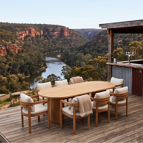 Volare 9 Piece Outdoor Dining Package