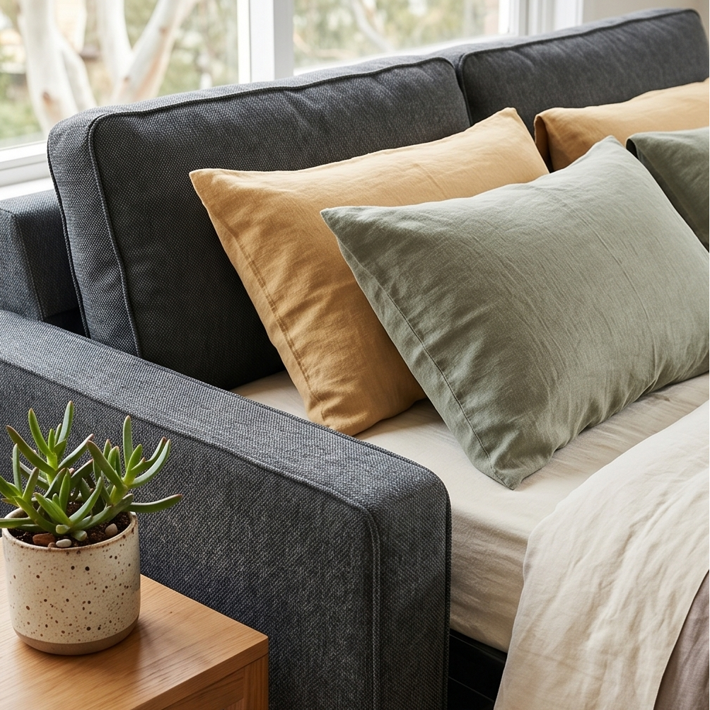 Davey Compact Sofa Bed In Coal
