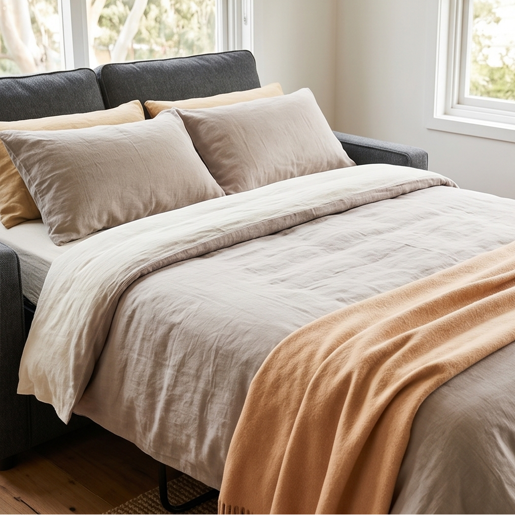 Davey Compact Sofa Bed In Coal