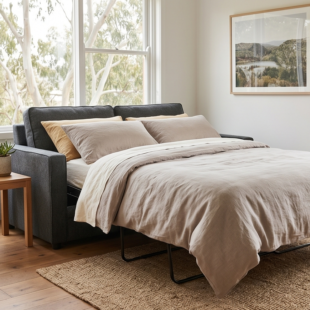 Davey Compact Sofa Bed In Coal