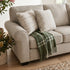 Remmy 3 Seater Sofa In Natural Grey