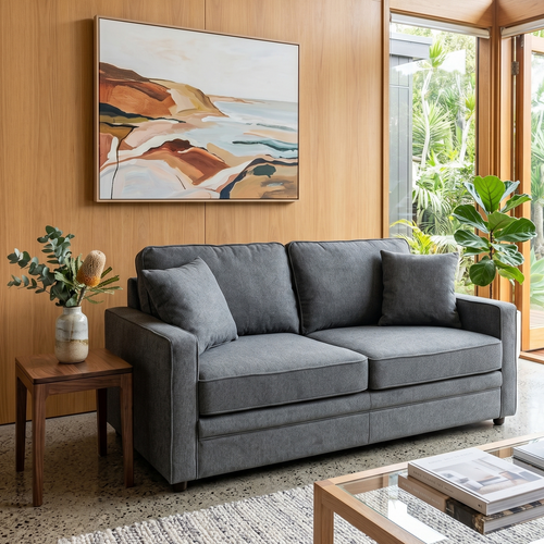 Davey Compact Sofa Bed In Coal