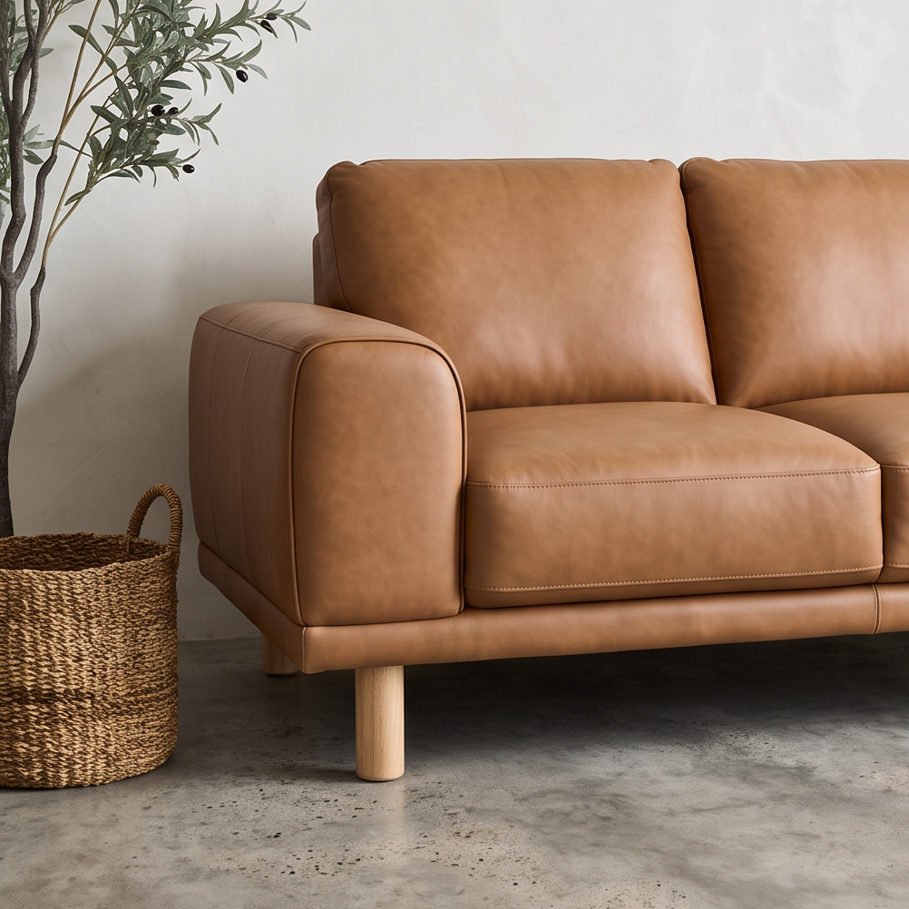 Dutton 3 Seater Sofa In Camel Colour