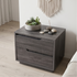 Vienna bed side chest in grey