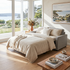 Davey Compact Sofa bed In Light Grey