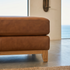 Bliss Ottoman In Tan Leather