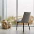 Milano Dining Chair In Grey With Black Leg
