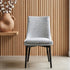 Milano Dining Chair In Grey With Black Leg
