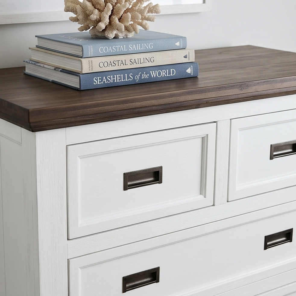 Hamptons 4 Piece King Bedroom Package With Tallboy