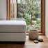 Remmy Ottoman In Natural Grey