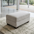 Remmy Ottoman In Natural Grey