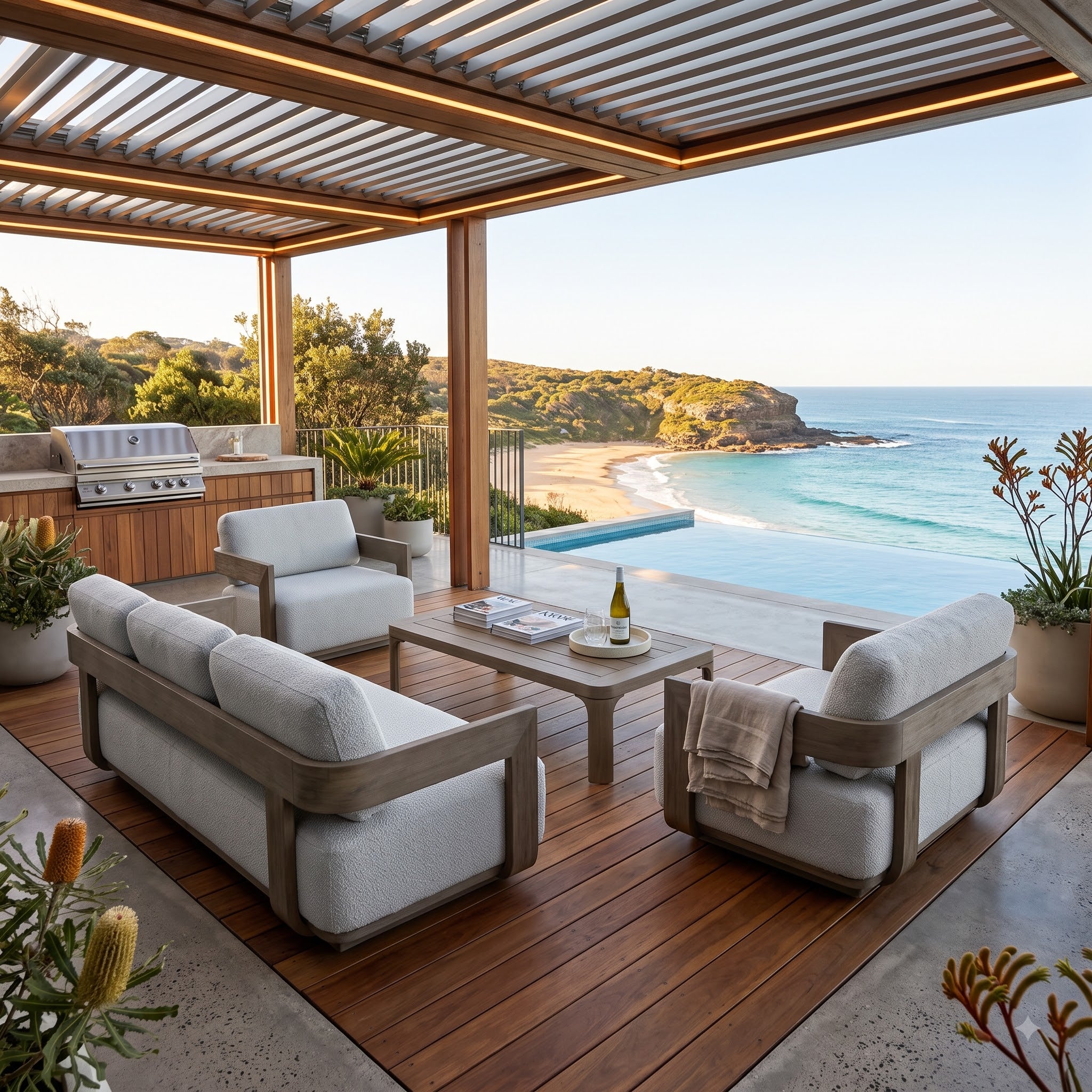 Trinidad 4 Piece Outdoor Lounge Package