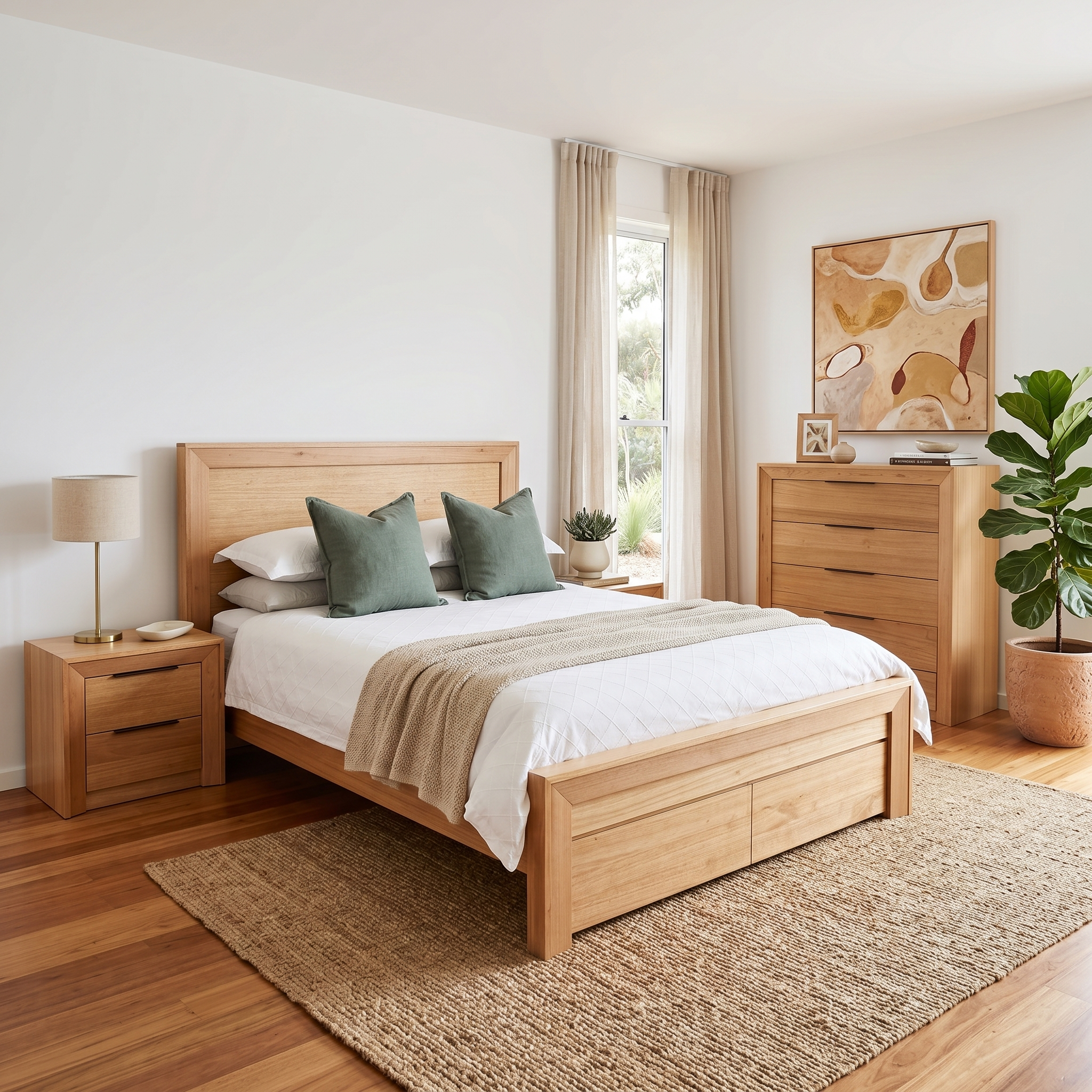 Ottawa Tasmanian Oak 4 Piece Tallboy Package