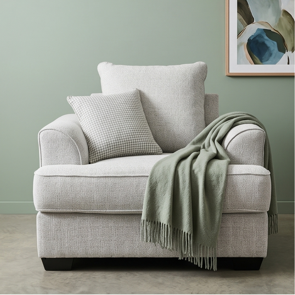 Pearce Accent Chair In Soft Grey